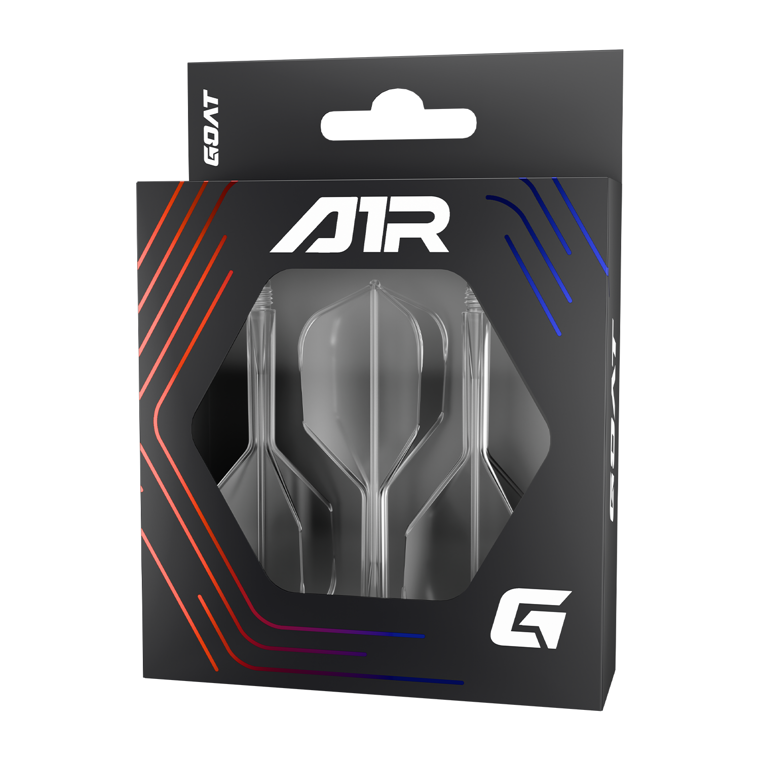 GOAT A1R Molded Flights Transparent - Image 1