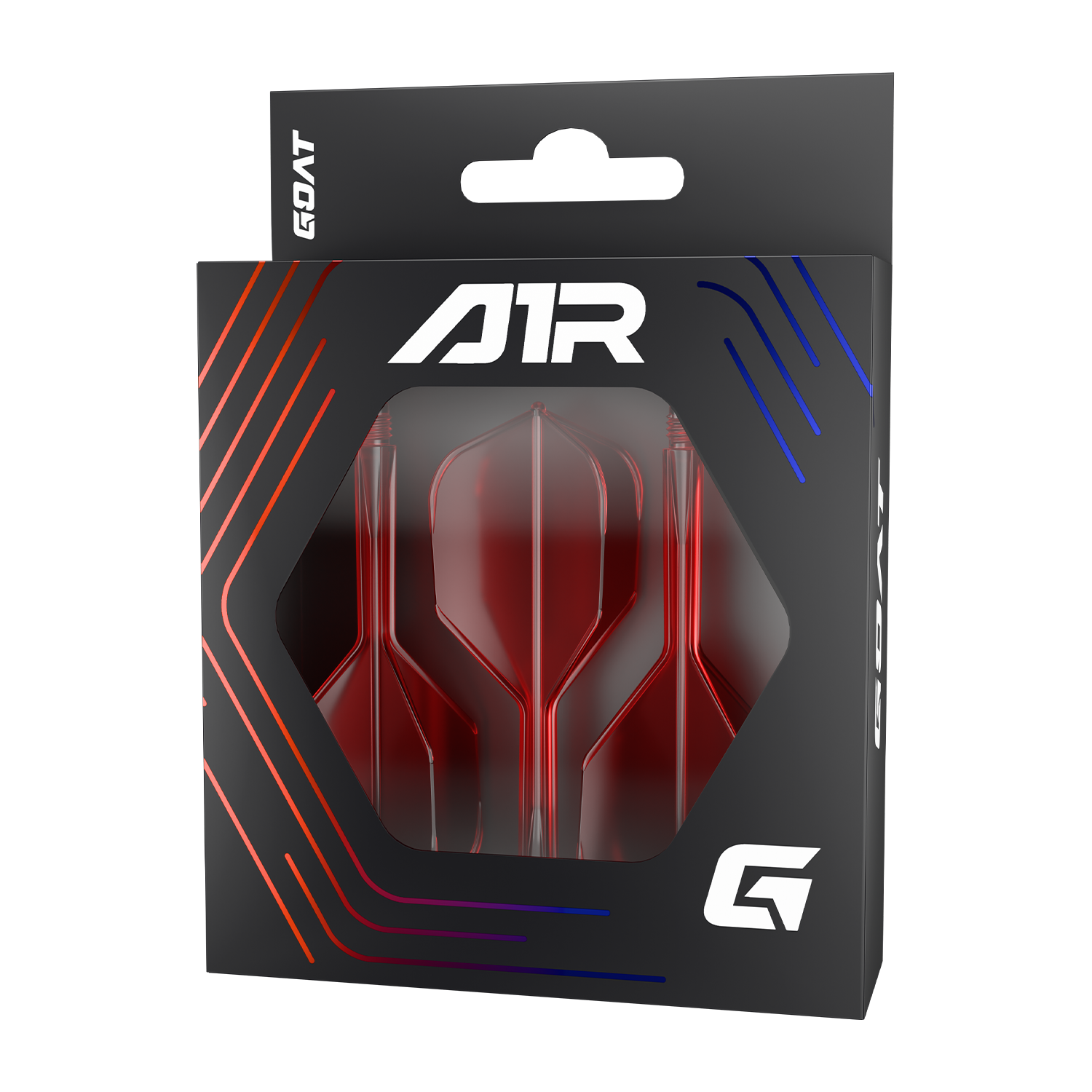 GOAT A1R Molded Flights Red - Image 1