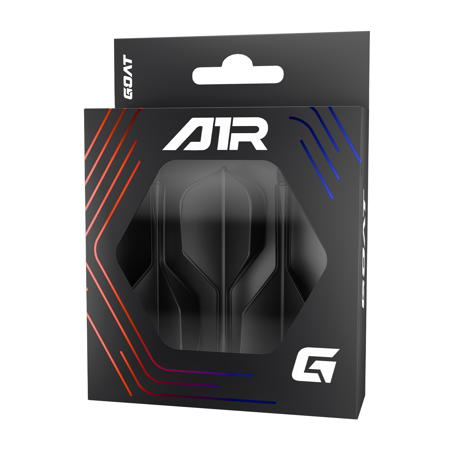 GOAT A1R Molded Flights Black - Image 1