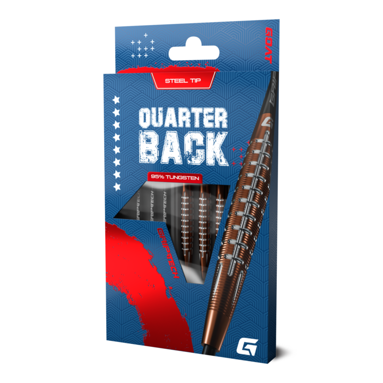 GOAT Quarterback V1 Freccette Punta Acciaio 25 G – Set Completo Con Barili, Flights E Aste